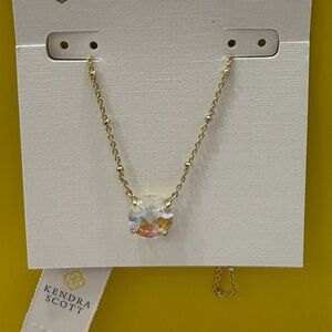 Kendra Scott Jolie Gold Necklace with Iridescent Pendant